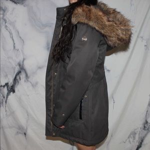 Warm winter coat (army green color)